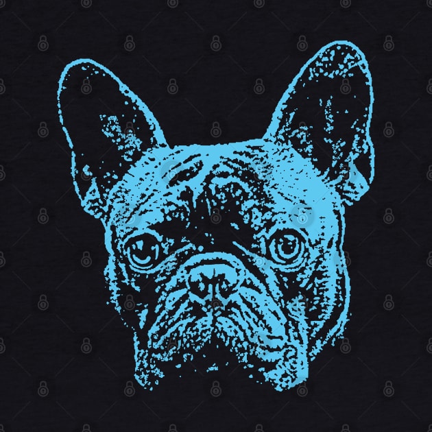 Blue French Bulldog by childofthecorn